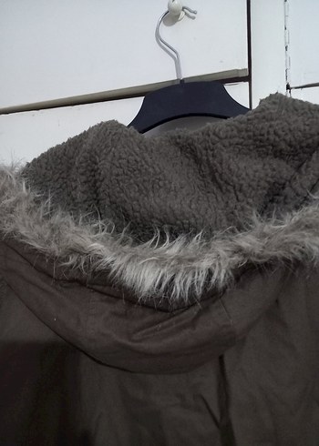 koton kapşonlu bayan kaban - Görsel 3