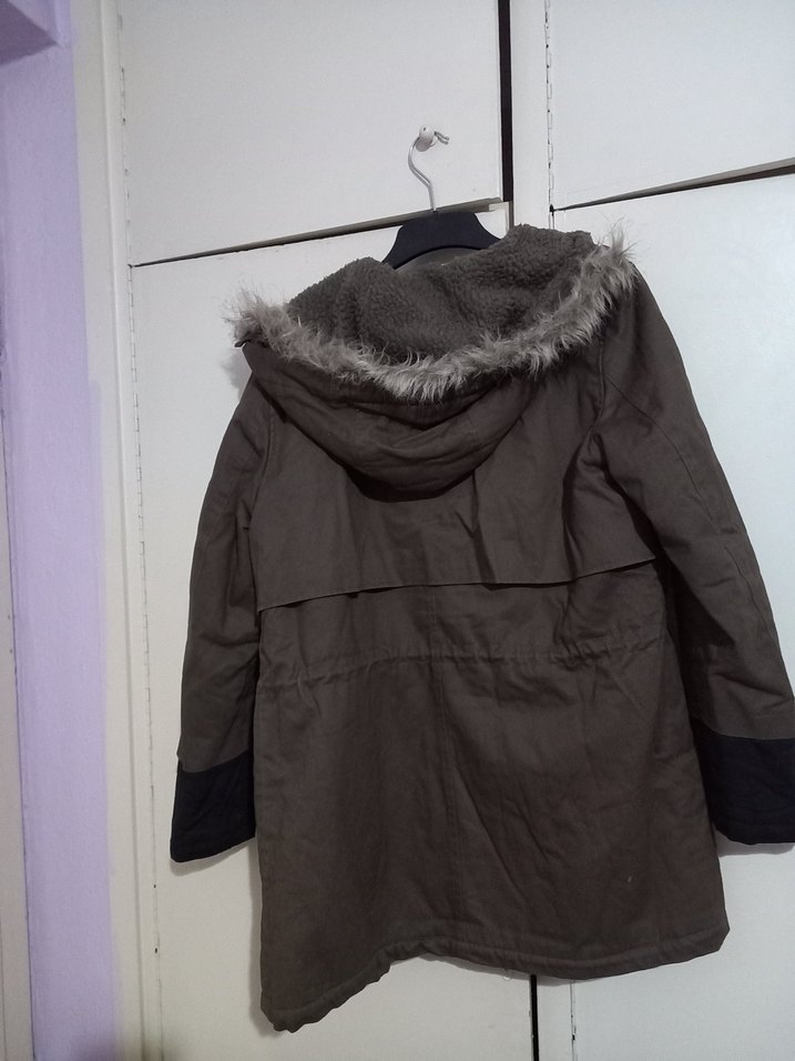 koton kapşonlu bayan kaban - Görsel 2