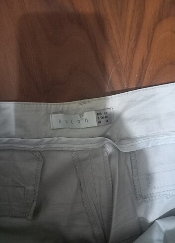 42 Beden gri Renk koton bayan pantolon