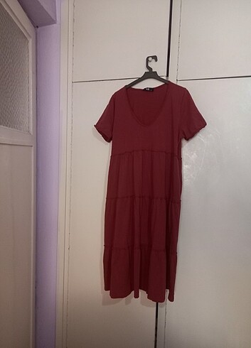 xl Beden bordo Renk adil ışık uzun elbise