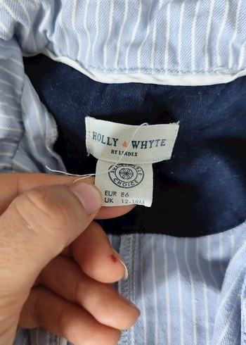 mavi Pamuklu Erkek Bebek Tulum - Görsel 3