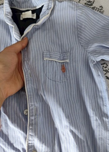 mavi Pamuklu Erkek Bebek Tulum - Görsel 2