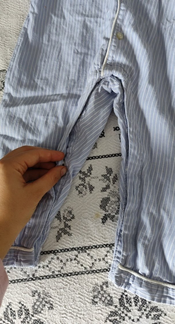 mavi Pamuklu Erkek Bebek Tulum - Görsel 4