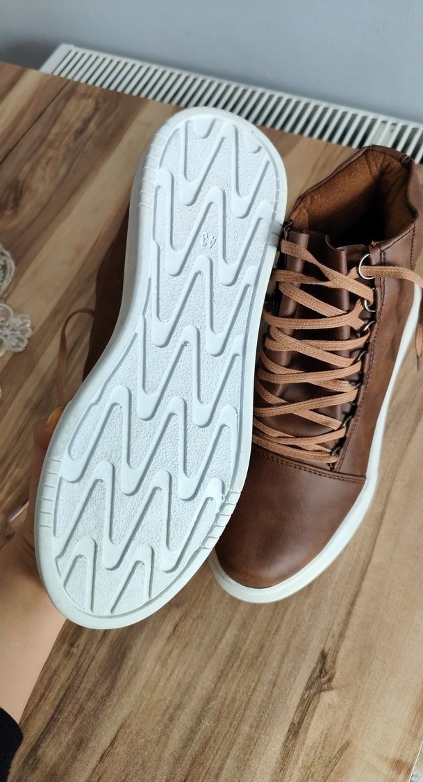 Kahverengi Süet Bağcıklı Erkek Sneaker - Görsel 3