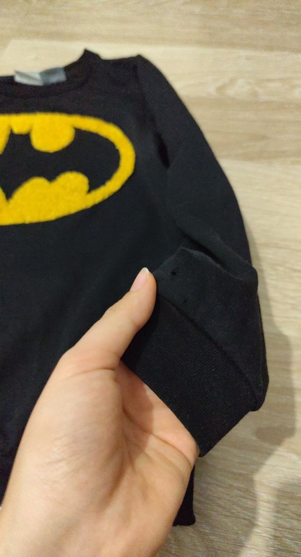 Erkek Çocuk Siyah Batman Baskılı Sweatshirt - Görsel 3