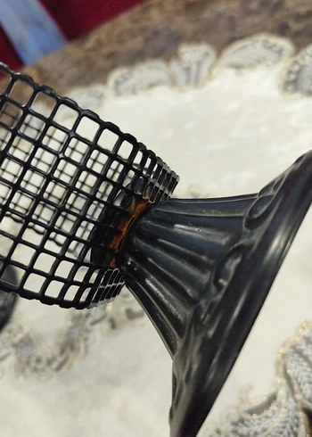 Siyah Metal Dekoratif Mumluk Seti - Görsel 4