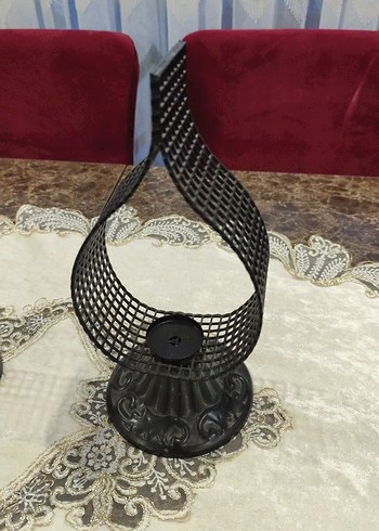 Siyah Metal Dekoratif Mumluk Seti - Görsel 3