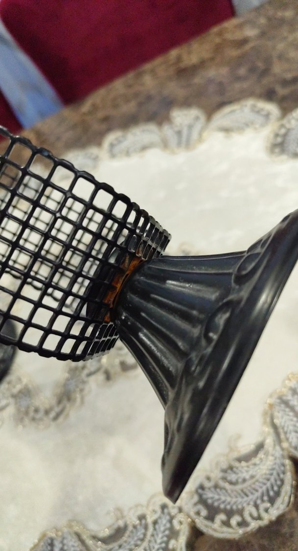 Siyah Metal Dekoratif Mumluk Seti - Görsel 4