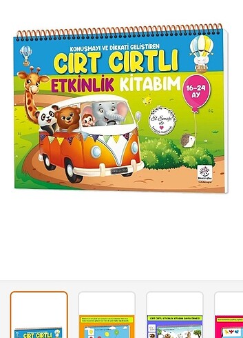 Cırt cırtlı etkinlik kitabı 