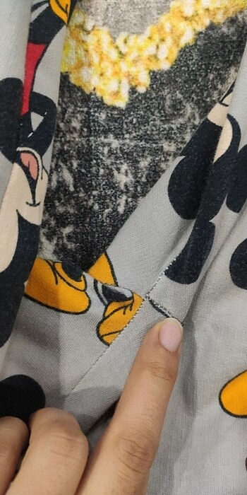 m Beden Mickey mouse pijama takımı 