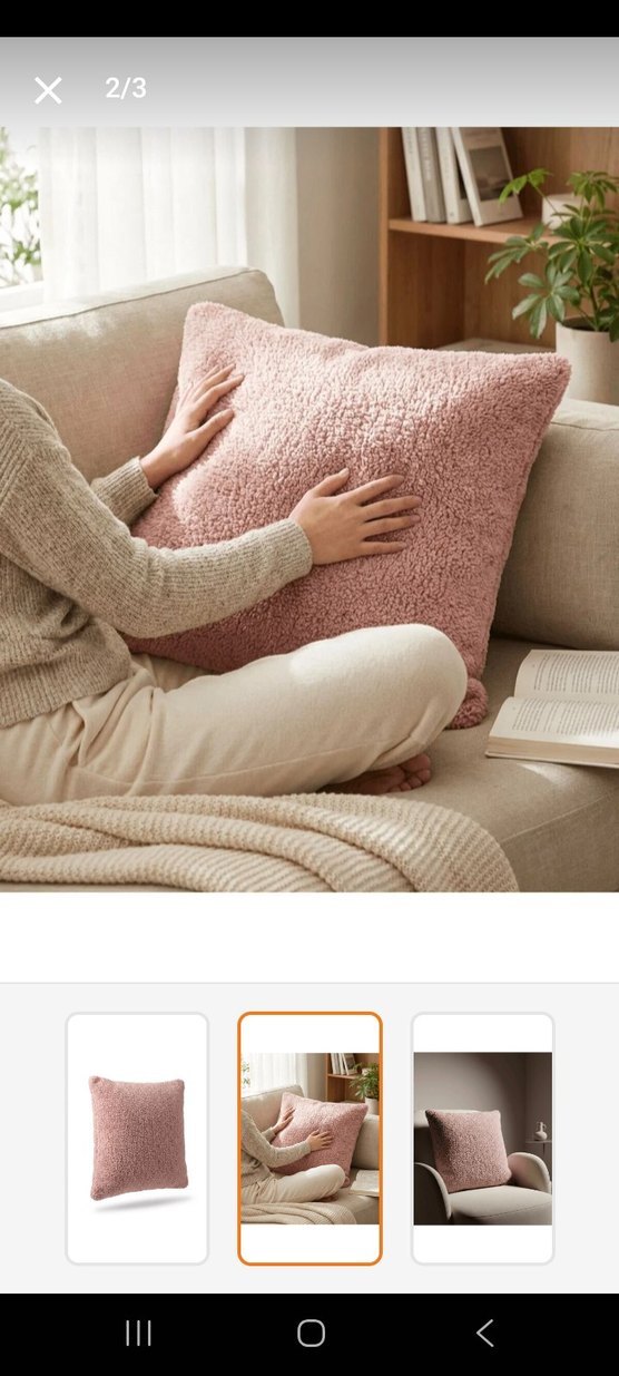 Pembe Yumuşak Dokulu Modern Dekoratif - Görsel 2