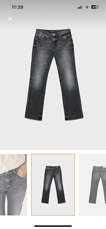 m Beden stradivarius D98 straight jean