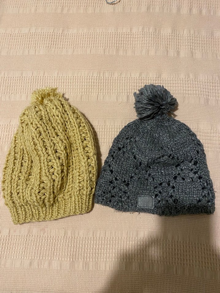 Kadın Gri Örgü Bohem Bere - Görsel 2