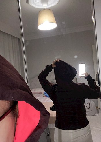 Bordo Fermuarlı Yüksek Yakalı Kadın Ceket - Görsel 4