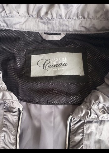 Gri Fermuarlı Kadın Ceket - Görsel 4