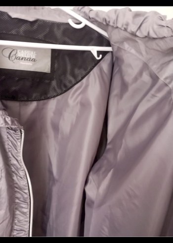 Gri Fermuarlı Kadın Ceket - Görsel 6