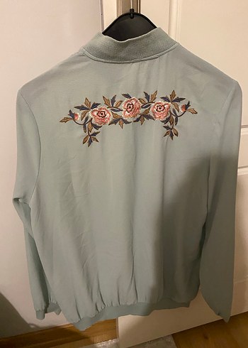 Kadın Fermuarlı Uzun Kollu Ceket - Görsel 3