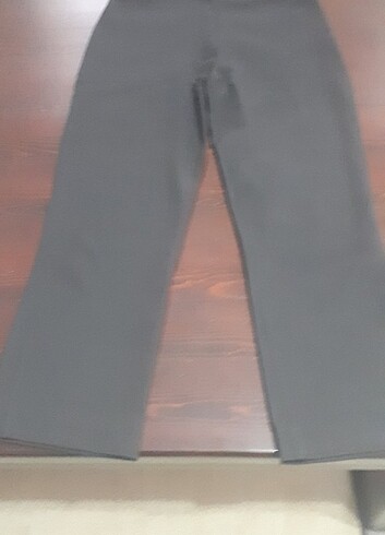 Siyah kumaş likralı bayan pantolon