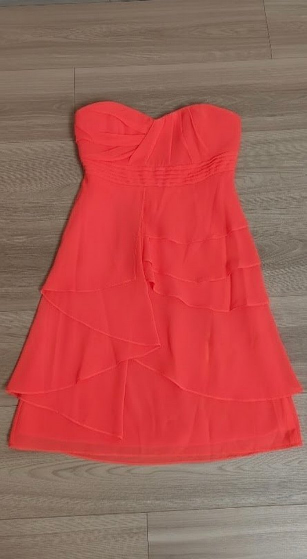 Straplez Katlı Kokteyl/düğün Elbisesi - Görsel 2