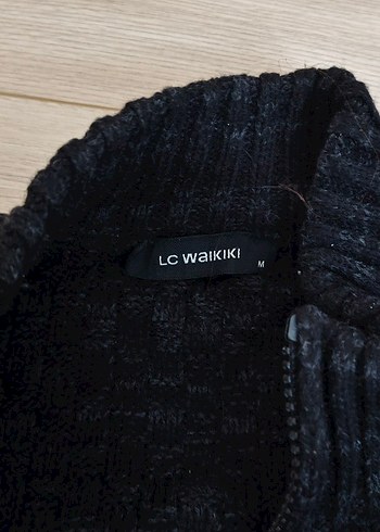 Koyu Gri Erkek fermuarlı Hırka, Normal Boy, Rahat Kesim - Görsel 2