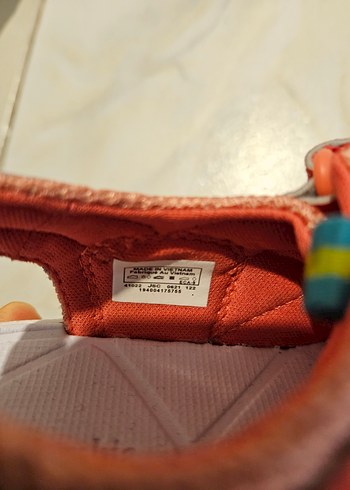 Kız Çocuk Kırmızı Cırtcırtlı Spor Sandalet - Görsel 4