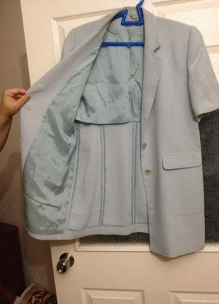 42 Beden mavi kısa kollu ceket