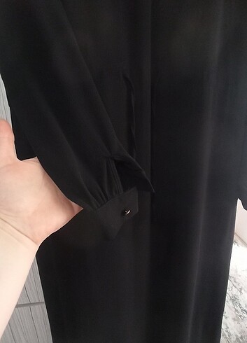 40 Beden siyah Renk Tesettür elbise abiye