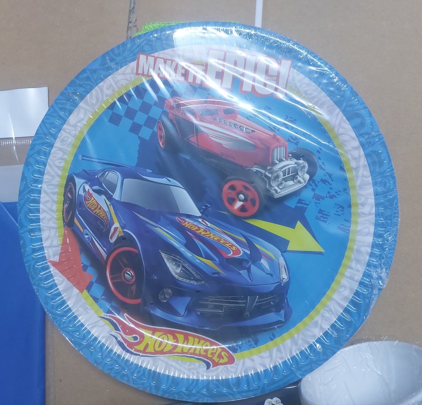 Hot Wheels Temalı Mavi Parti Seti - Görsel 2