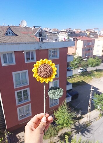  Beden sarı Renk ÖRGÜ ÇİÇEK 