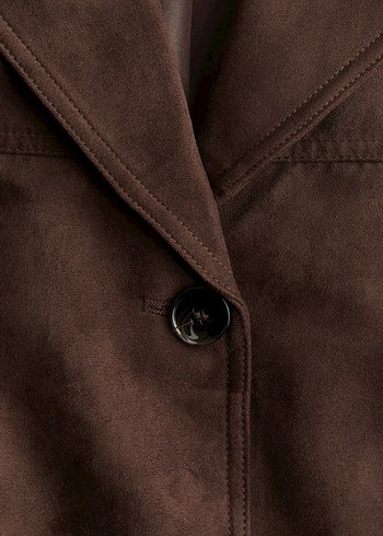 Süet acı kahve ceket - Görsel 3