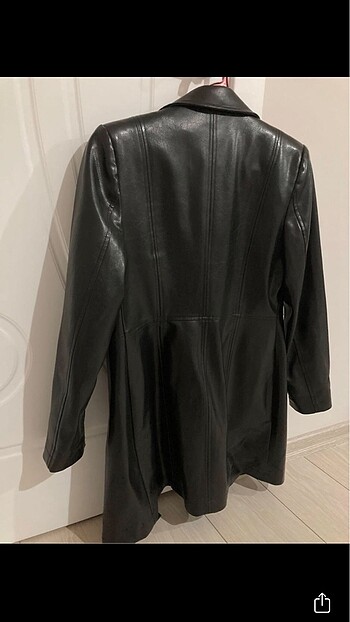 38 Beden Uzun Vintage Deri Ceket #dericeket #vintageceket