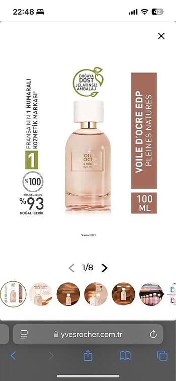  Beden Yves Rocher Voile Docre EDP