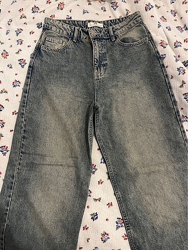 36 Beden mavi Renk Stradi oversize baggy jean