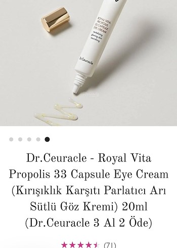 Dr.Ceuracle Royal Vita Propolis Göz Kremi 20ml - Görsel 4