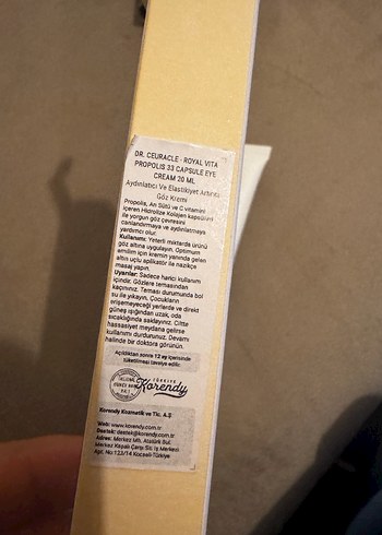 Dr.Ceuracle Royal Vita Propolis Göz Kremi 20ml - Görsel 2