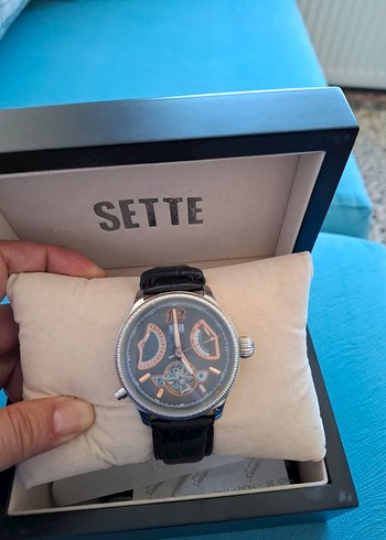 SETTE Bej Biker unisex Kol Saati otomatik saat