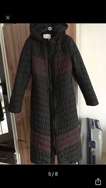 s Beden siyah Renk Şişme mont
