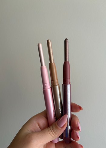 Diğer Beaulis kalem far mor pembe kahverengi set