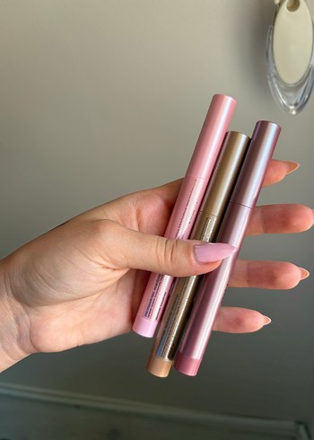 Beaulis kalem far mor pembe kahverengi set
