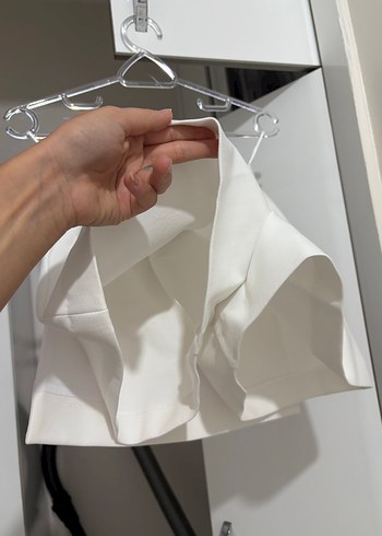 xs Beden beyaz Renk Zara BEYAZ Mini şort etek Düğmeli