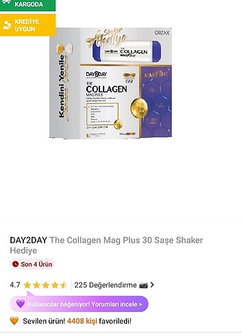 diğer Beden Day 2 day collagen 26 adet şase collagen