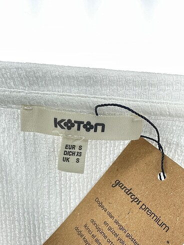 s Beden beyaz Renk Koton Bluz %70 İndirimli.