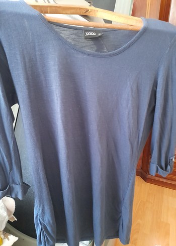 Mavi Denim Hamile Tişörtü, Uzun Kollu, Rahat Kesim - Görsel 5