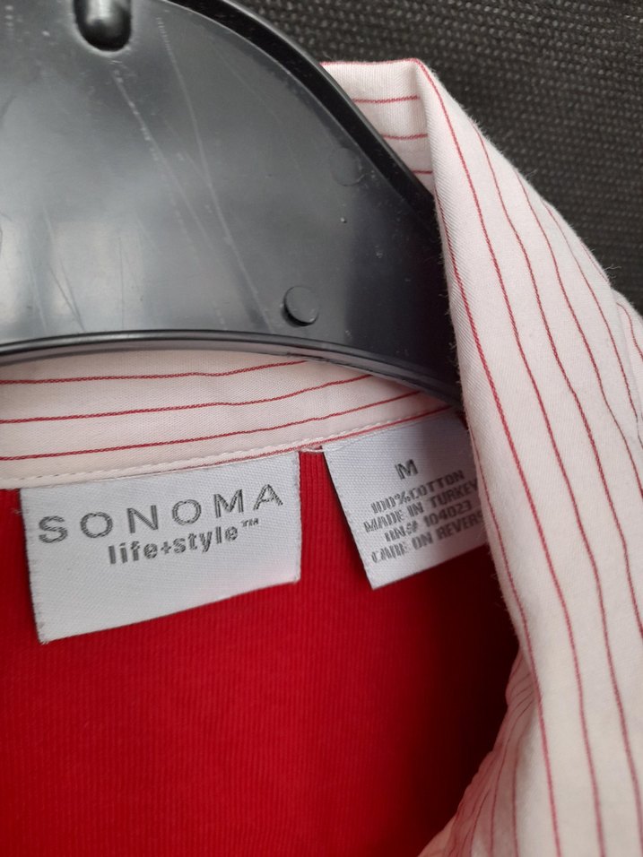 Parlak Kırmızı V Yaka Hamile Gömlek - Görsel 3