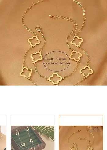 Altın Renkli Zincir Detaylı Minimalist Kadın El Zinciri kolye - Görsel 3