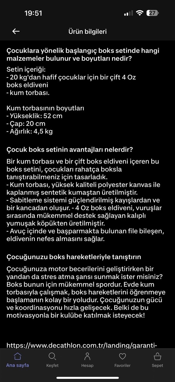 Çocuk Boks Seti Kırmızı - Görsel 4