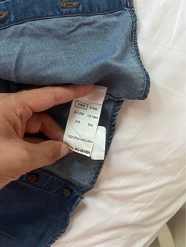 2-3 aylık erkek bebek gömleği - Görsel 2