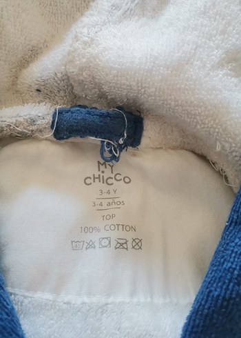 Kapüşonlu Erkek Çocuk Bornoz - Dinazor Desenli - Görsel 2