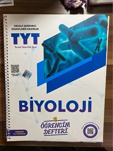 Murat yayınları el yazılı tyt biyoloji defteri (gayet detaylı)
