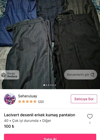 Gri Siyah Erkek Kemerli Normal Kesim Pantolon - Görsel 2